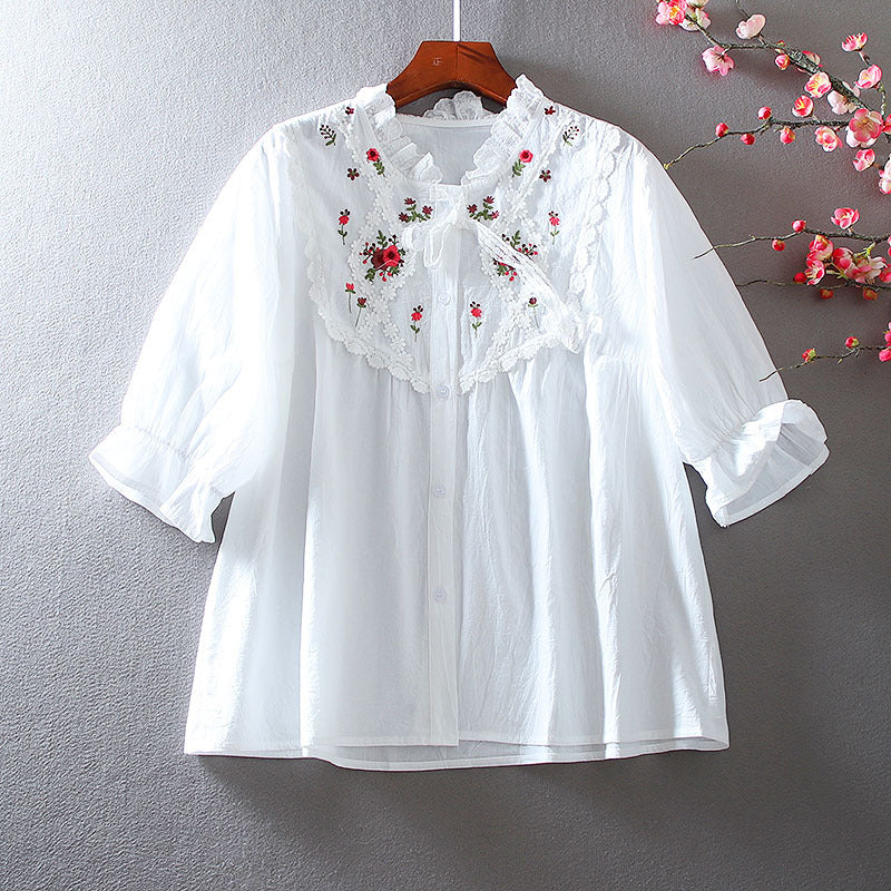 Flaunt Your Fashion with Our Stunning White Embroidery Tunic