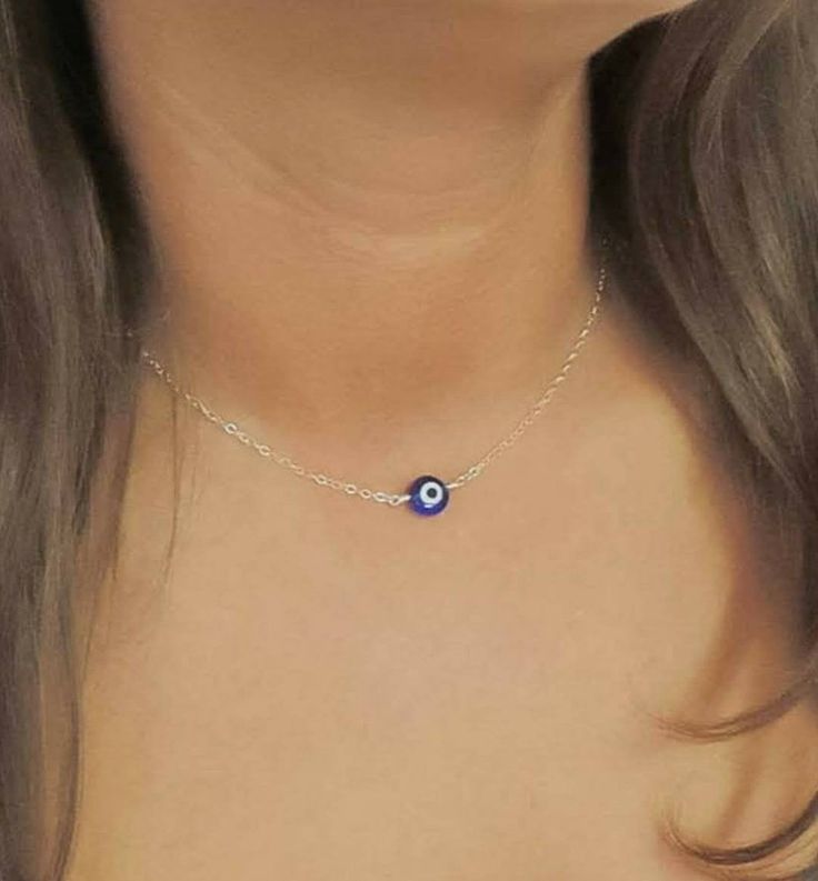 Elegant Silver Evil Eye Protection Necklace