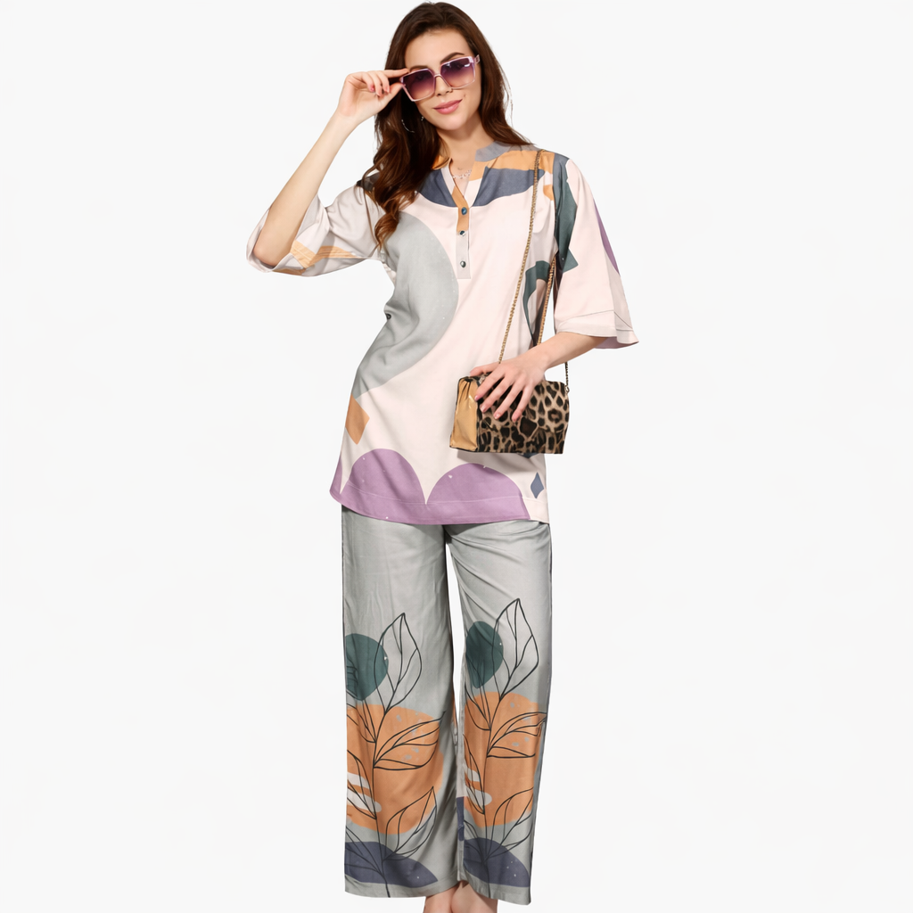 Abstract Printed Co-Ord Set for Women