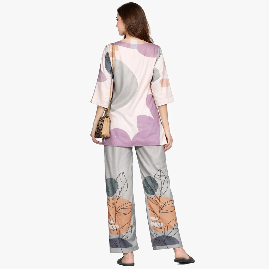 Abstract Printed Co-Ord Set for Women