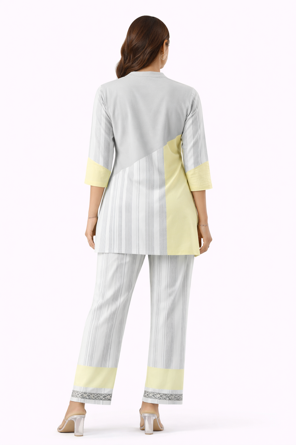 Abstract Face Printed Co-Ord Set for Women