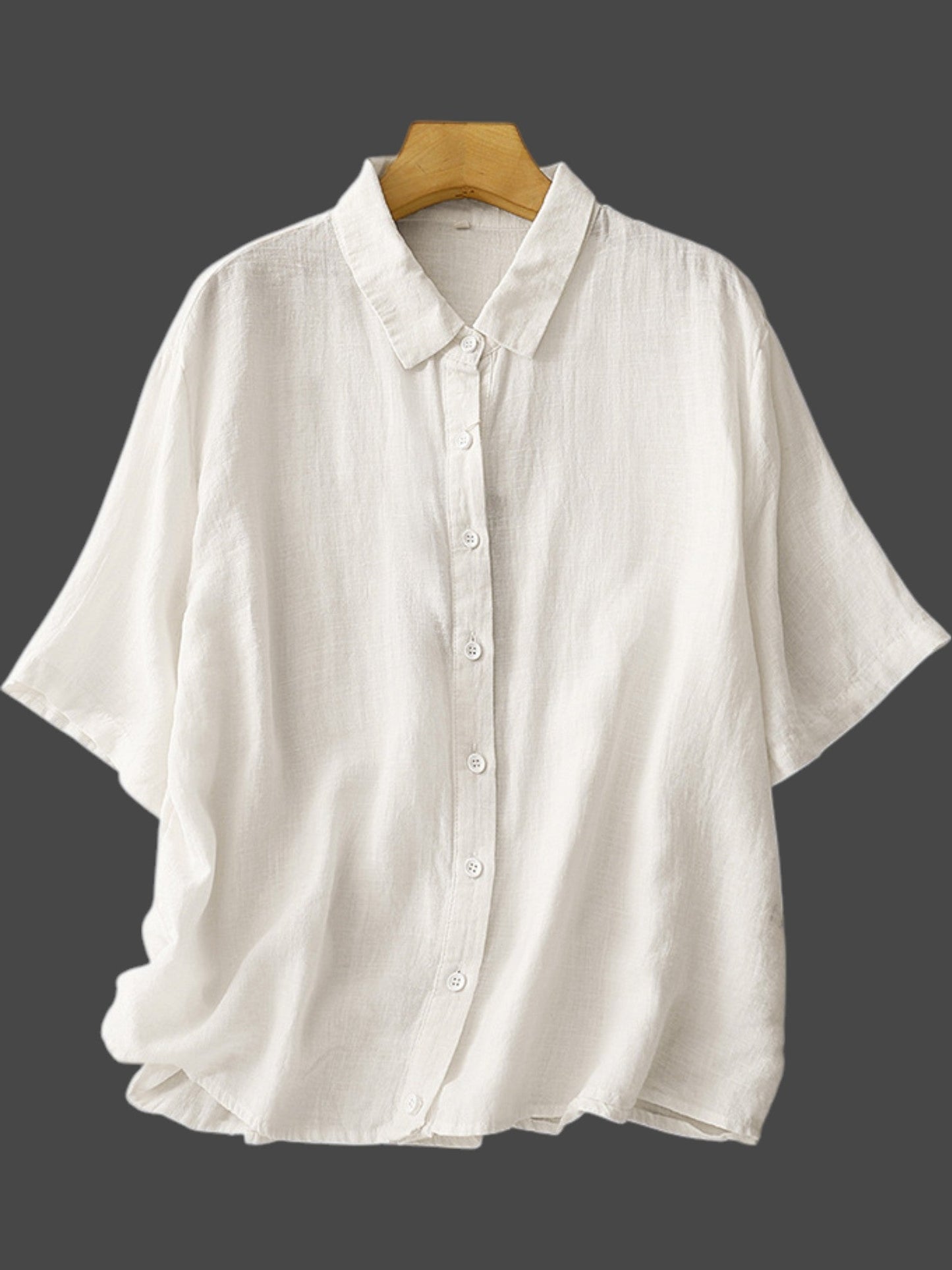 White Colour Half Sleeve shirt For Women
