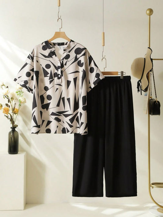 Minimalist Elegance – Black & White Matching Set