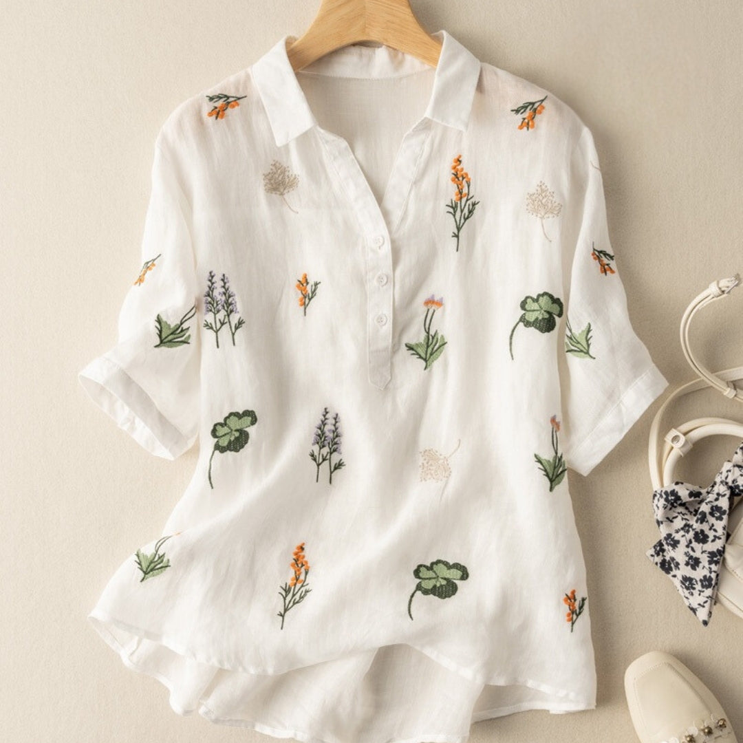 Bright and Beautiful: The Perfect White Embroidered Tunic