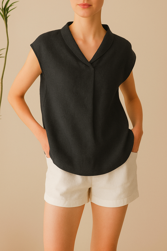 Modern Minimal Black Top – Everyday Luxe Look