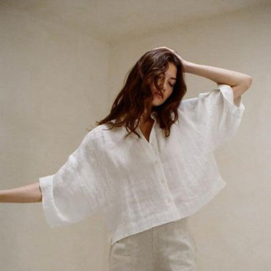Minimalist White Cotton Shirt – Cool & Breathable
