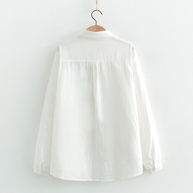 Women's White Embroidered Tunic: Simple, Stylish, and Versatile